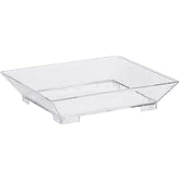 Kristal Kare Mini Tabak Şeffaf 60mm - 50'li