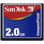 Sandisk 2GB CompactFlash Card Type I