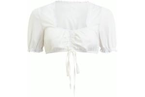 Générique Kvinnor 1 st underkläder spetsväst dam elegant dirndl-blus svart dirndl-blus spetsblus för oktoberunderkläder