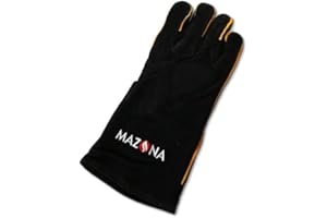 Mazona Heat Resistant Gauntlet Stove Glove Black