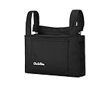 Kinderwagen Tasche Kinderwagen Organizer Mini Wickeltasche Compact Wasserdicht Schwarz 2 in 1 Handtasche - 2