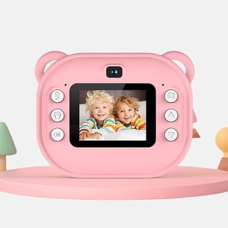 Dustex Instant Print Camera for Kids, 1080P HD Instant Print Photo, Birthday Gifts for Age 4 5 6 7 8 9 10 Girls Boys, Portabl