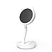 Produktbild Weich LED Schminkspiegel Drahtloser Ladelichtspiegel Drei Folding Portable Illuminated Desktop Lamp Mirror Komfortabel (Color : White)