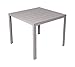 Produktbild Vanage Alu-Gartentisch Helsinki in silber - Polywood-Esstisch mit Aluminiumgestell ca. 90 x 90 cm - Tisch als Balkontisch und Terrassentisch nutzbar - Tischplatte mit Holzoptik