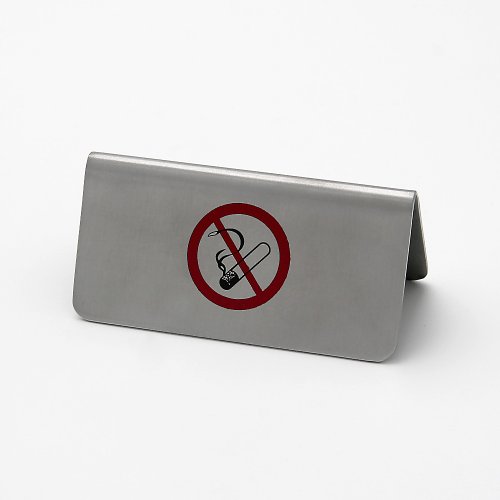 GRÄWE Metallschild / Tischaufsteller NICHT RAUCHEN 8 x 4 cm