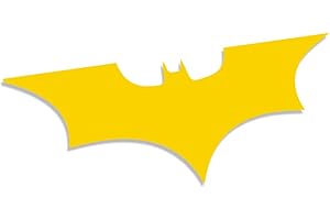 DECUS SHOP Decus Batman Dark Knight Symbol L 0161 (jaunir) // Autocollant JDM Style Transfert de Vinyle