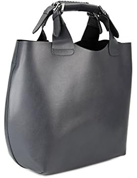 BELLI exclusive ital. Leder Handtasche Damentasche Henkeltasche Umhängetasche - Farbauswahl - 41x32x15 (B x H...
