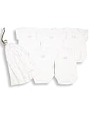 The Essential One - Pack of 5 White Bodysuits/Vests ESS2 (0-3 months)
