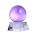 Produktbild Healifty Healing Crystal Ball mit Ständer Feng Shui Amethyst Kristall Ornament für Home Office Dekoration (80mm)