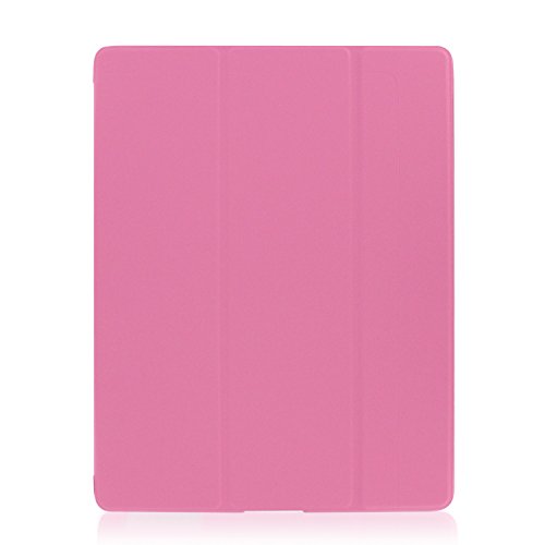 Khomo iPad 2, iPad 3, iPad 4 Retina Hülle Case Rosa Gehäuse mit doppelten Schutz ultra dünn und leicht, Smart Cover – Dual Pink - 3