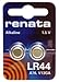 Produktbild 2 x Renata LR44 Knopfzelle Lithium