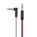 Produktbild Kanex AUX Audio Stereo Flachband-Kabel [1.8m] mit 3,5mm 90 Grad Klinkenstecker in rot für Smartphone, Tablet [Apple, Samsung, HTC, Huawei, LG, Microsoft uvm.] MP3-Player, Laptop etc. - KAUXMM6FFAR