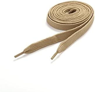 Underground Kulture Flat Coloured Skate Shoelaces - LIGHT BROWN 11mm x 120cm