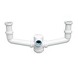 sifon fregadero doble seno 05018 - 1''1/2 Jimtem M103109 - Sifon doble extensible horizontal con racor s-7 1 1/2