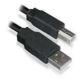 Color - Negro 2M Cable de Impresora / USB 2.0 Imprimir Plomo / Negro A-B para Kodak, Canon, Epson, Brother, HP