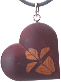 Picture Locket Necklace Heart Locket with Pictures the Illusionist Locket Pendant, Anniversary Gift for Her, Wood Butterfly