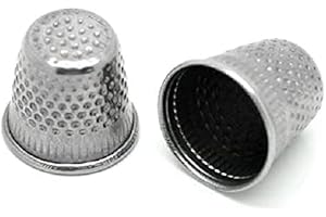 CKB Ltd 30 x dedales de Costura Tono de Plata 19 x 18 mm Cerrado Top Costura Tailor al por Mayor