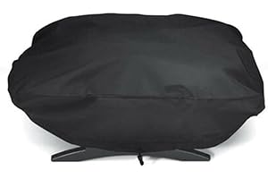 EMIIF Copertura protettiva per barbecue, adatta per Weber serie 7110 Q100/1000, copertura per barbecue a gas, impermeabile, resistente alle intemperie e ai raggi UV