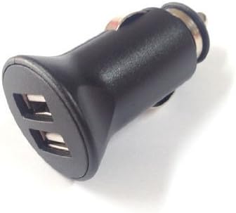 Mitsugawa 2.4A/ 12W Compact size Dual USB Car Charger cigar lighter adapter for Apple and Android Devices - CA55-24A Black