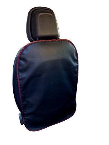 Preisvergleich Produktbild Rückenlehnenschutz Auto Kunstleder 69x48cm (Rot Umkettelung)