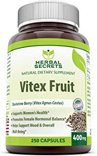 Herbal Secrets Vitex Fruit - 400 Mg, 250 Capsule