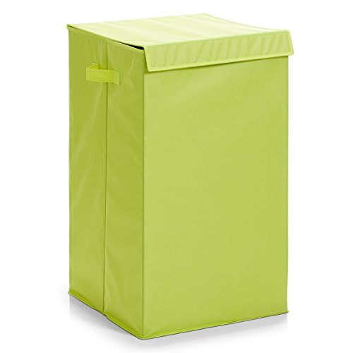 Zeller 13260 Wäschesammler, faltbar, Polyester, 35 x 35 x 60 cm, grün