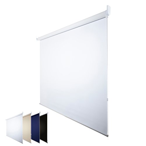 Fensterdecor Verdunkelungsrollo blickdicht- abdunkelnd / Weiß 180 x 180 cm (BxH) - 2