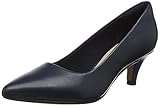 Leder Clarks Damen Linvale Jerica Pumps, Blau (Navy Leather), 41 EU