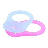 PIXNOR 10pcs weichem Silikonring Adapter für Schnullerketten (mehrfarbig) - 4