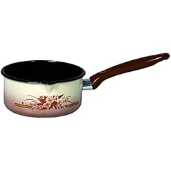 KRÜGER 150123000 Casserole Herbstlaub 12 cm, Émail, Multicolore