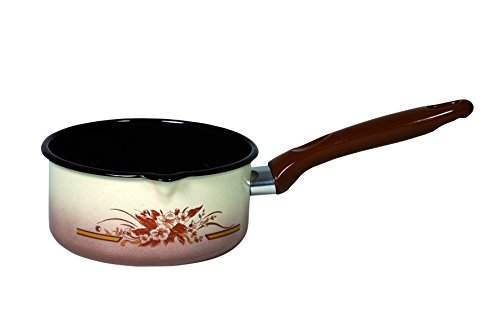 KRÜGER 150123000 Casserole Herbstlaub 12 cm, Émail, Multicolore