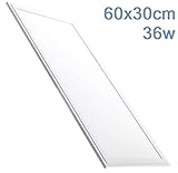 panel led 45w tecnolite ISO 9001 LED ATOMANT Panel LED Rectangular 60x30 cm, 36W, 2800 lumenes Reales, Frío 6500K. Marco Color Blanco. Driver Incluido, 36 W, Frio, 60X30cm