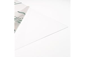 Redline PETG - Pannello in plastica acrilica trasparente da 0,5 mm, formato A4, formato A3, per finestre della casa delle bambole A3 Trasparente