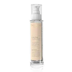 THEORIE Amber Rose Hydrating Hair Serum - Boosts Moisture and Shine with Rosehip Seed Oil & Macadamia Oil - Irresistible Scent of Rose, Jasmine & Amber - Suited for All Hair Types, Spray Bottle 60mL