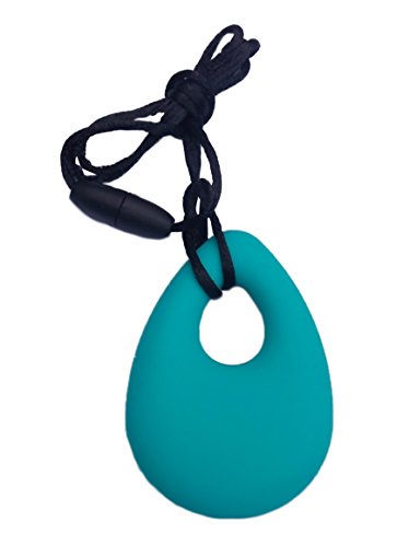 Chuchumz Chewy Necklace Chewelry Autism ADHD Biting Sensory Child Baby Teething Chew Toy Children Turquoise