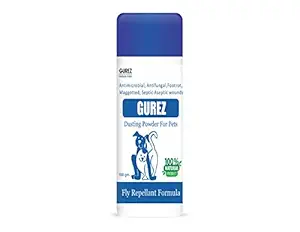 Gurez Herbals India Natural Pet Powder for Dogs and Cats | for Fly Repellant Formula | Anti-ithing, Anti-Fungal Infection (100 Gm Powder)