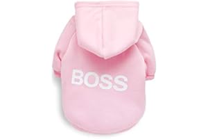 BT BEAR Dog Hoodie,Fashion Soft Cotton Puppy Hoodie Pet Clothes Warm Autumn Winter Coat for Cats,Small Dogs Medium Dogs (Large, Pink)