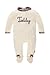 Steiff Baby Girls Strampler 1/1 Arm Nicky Crew Neck Long Sleeve Footies, Beige (softbeige Melange Beige 8268), 0-3 Months (Manufacturer size: 56)
