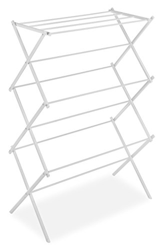 Whitmor 6023-741 Klappbarer Wäscheständer, Weiß, Rostfrei-Garantie, Premium-Qualität
