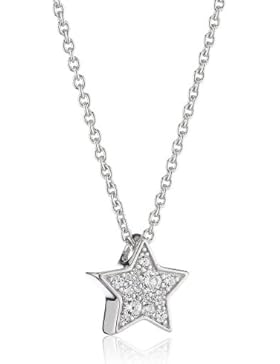 Fossil Damen Halskette 925 Sterling Silber Zirkonia weiß JFS001550