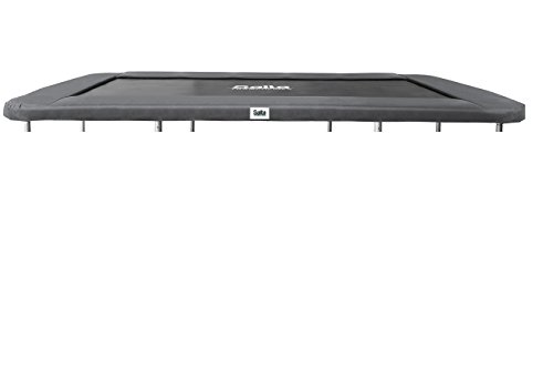 Preisvergleich Produktbild Rechteckige Trampolin Randabdeckung Grau 214 x 305 Salta
