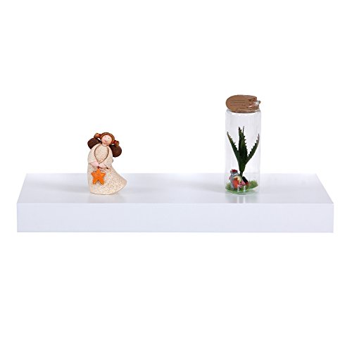 Songmics Wandboard Wandregal 40 x 20 x 3,8 cm Belastbarkeit 15 kg weiß LWS504 - 9