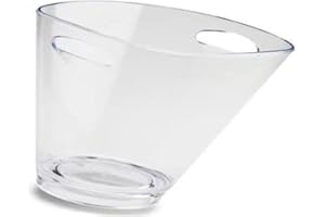 Ghidini Cipriano S.R.L. Secchiello Ghiaccio Ideal, Trasparente, 27 X 21,5 X 21,5 Cm