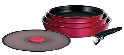 Tefal L6599203 Set de poêles - Ingenio 5 Performance Rouge Surprise Set 5 Pièces - Tous feux dont induction
