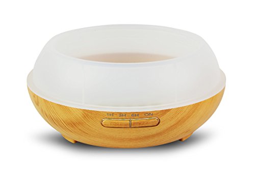 Aroma Diffuser mit 300 ml – Luftbefeuchter und Ultraschallvernebeler – Raumduft verbesserung für Wohnung, Büro, Yoga etc. Die Duftlampe für Aromatherapie und Luftbefeuchtung – My1St™ (300ml, Helles Holzdekor – UNI) - 8