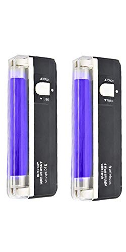 Preisvergleich Produktbild Compact Pro UV-Schwarzlicht-Taschenlampe, Schwarz 2 Stück schwarz