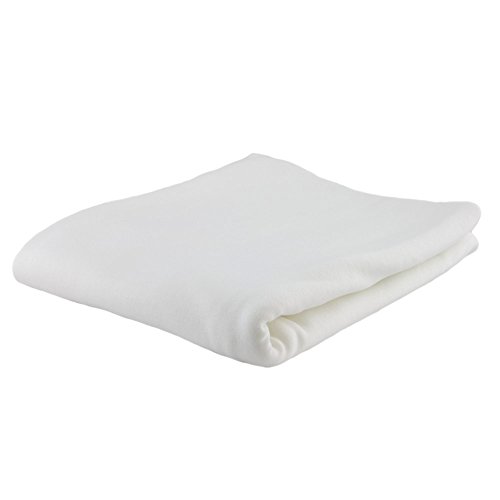 Bündchenstoff 150 cm Breit Große Farbauswahl Feinstrickbündchen ( 50 cm, Weiß ) - 2