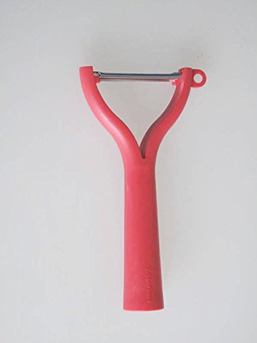 TUPPERWARE Schäler Universalschäler Rot D119 Schäler Flachschliff Wellenschliff 7229