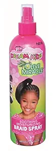 African Pride Dream Kids Olive Miracle Soothing Moisturizing Braid Spray 12 oz (Pack of 2)