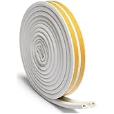 Kendinden Yapışkanlı D Tipi Kapı Pencere Fitili &ndash; Isı, Ses ve Soğuk Hava Yalıtım Bandı &ndash; &Ccedil;iftli Profil, 2 x 2 m (Toplam 4 m)